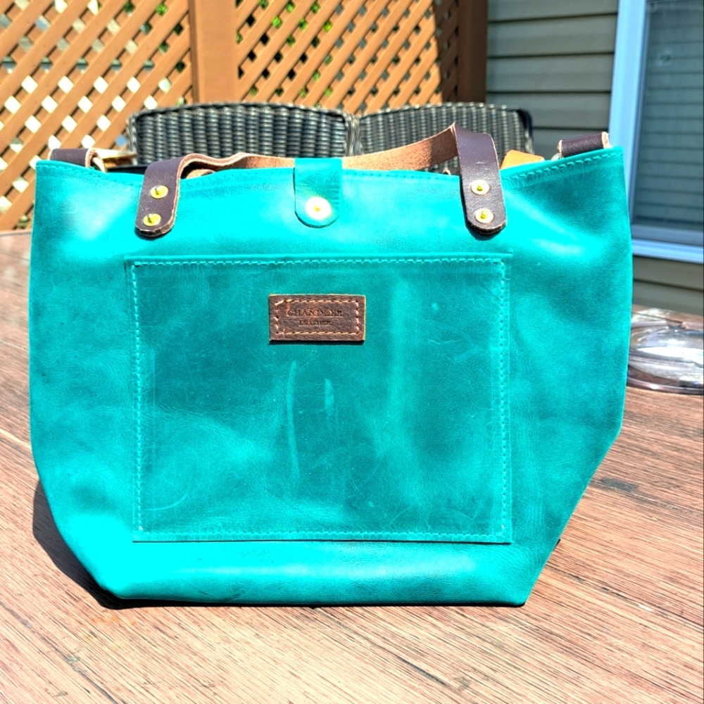Chandler Leather OOAK tote